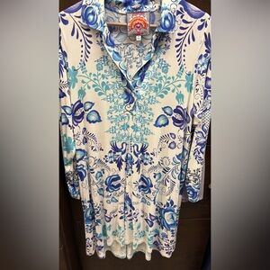 Johnny Was "Farrow" Swing Dress Sz Medium